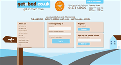 Desktop Screenshot of getabed.co.uk