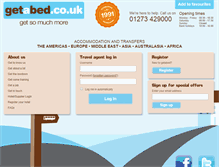 Tablet Screenshot of getabed.co.uk
